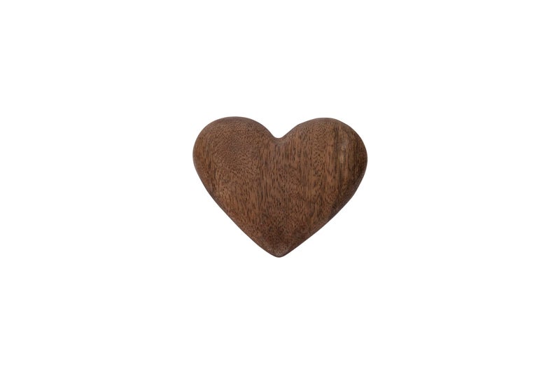 Creative Co-Op Mango Wood Heart - Image 1